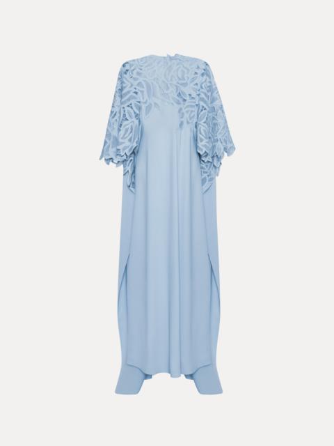 Oscar de la Renta ENGLISH ROSE CUTOUT CAFTAN