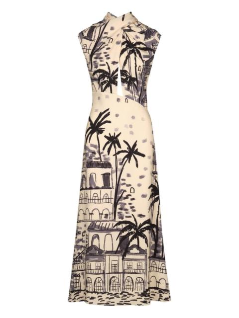 Johanna Ortiz Interdimensional cut-out maxi dress