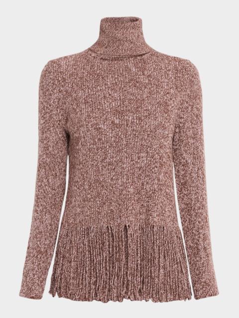 Zimmermann Hypnotic Fringed Turtleneck Sweater