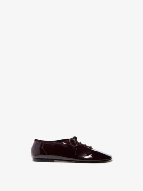 Proenza Schouler Glove Lace Up Flats in Soft Patent