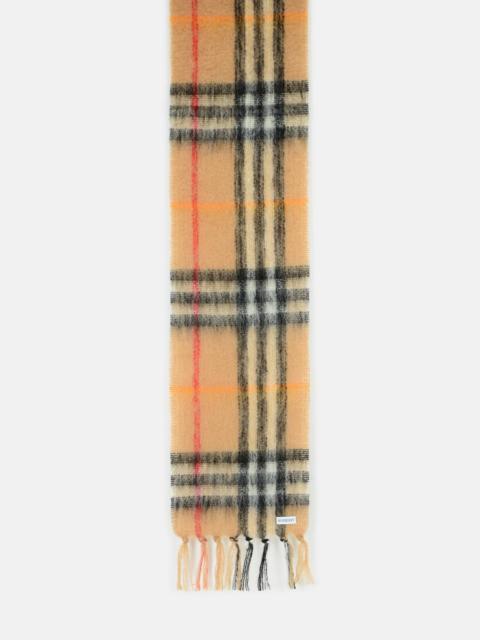 Burberry BEIGE MOHAIR AND WOOL SCARF