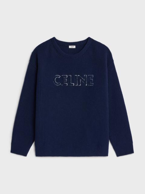 CELINE celine oversized crew neck sweater in wool