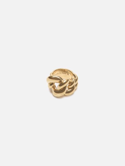 Acne Studios Chunky chain ring - Semi matt gold