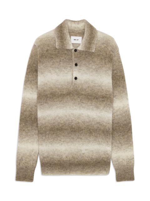 NN07 NN07 Alfie 6656 Alpaca Blend Polo Sweater in Light Camel at Nordstrom