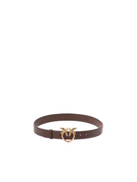 PINKO `Love Birds` Leather Belt