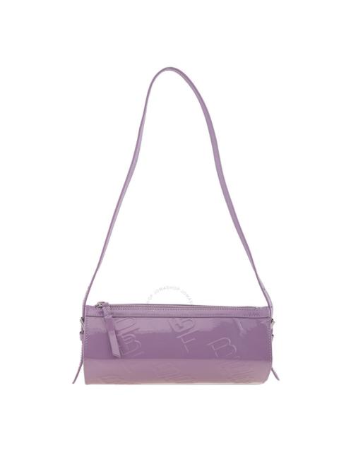 By Far Purple Haze Karo Embossed Shoulder Bag