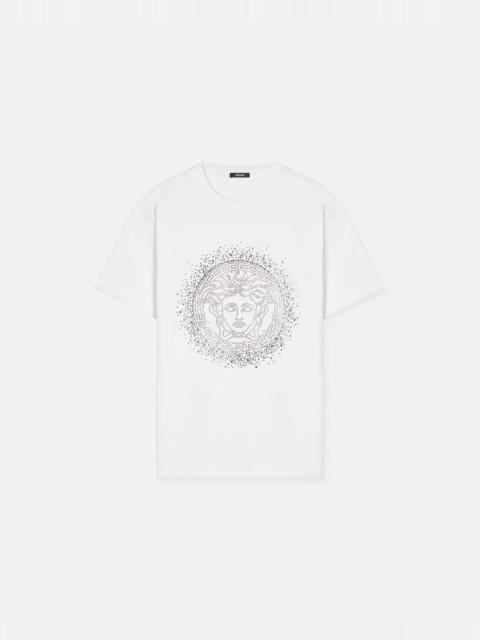 VERSACE Embellished Cotton-Jersey T-Shirt