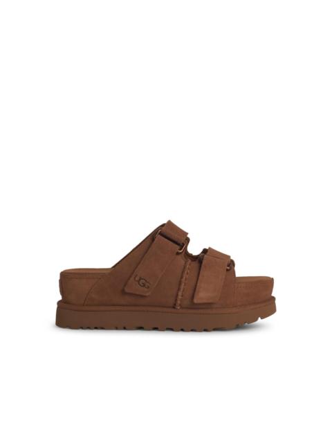 UGG Ugg 'GOLDENSTAR' Brown Suede Slippers