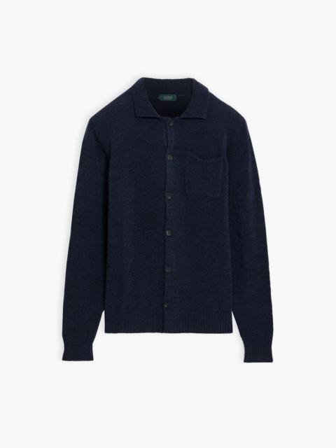 SLOWEAR Zanone bouclé-knit wool-blend cardigan