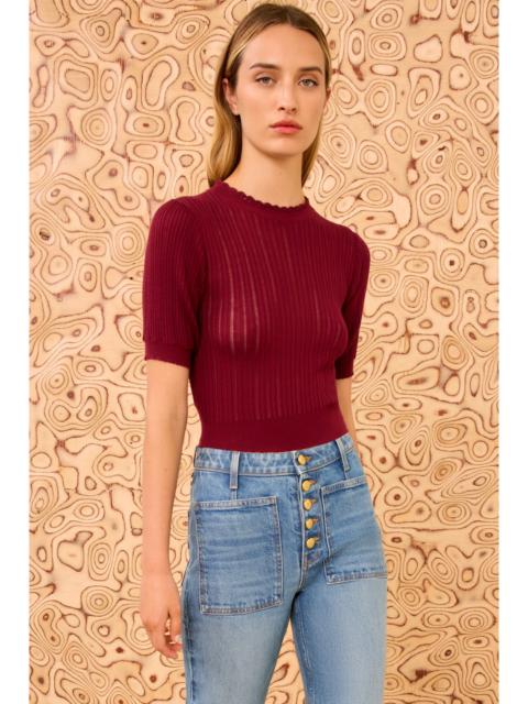 ULLA JOHNSON Gemma Puff Sleeve Top