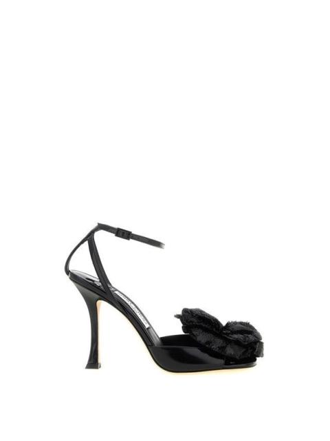 JIMMY CHOO JIMMY CHOO Mimmi 100mm Black Sandals New (Women's size:6;)