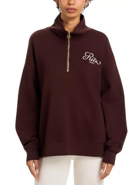 FRAME The Ritz Half Zip Polo Sweatshirt