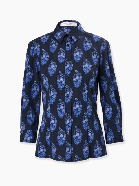 CAROLINA HERRERA Floral Block-Print Icon Shirt