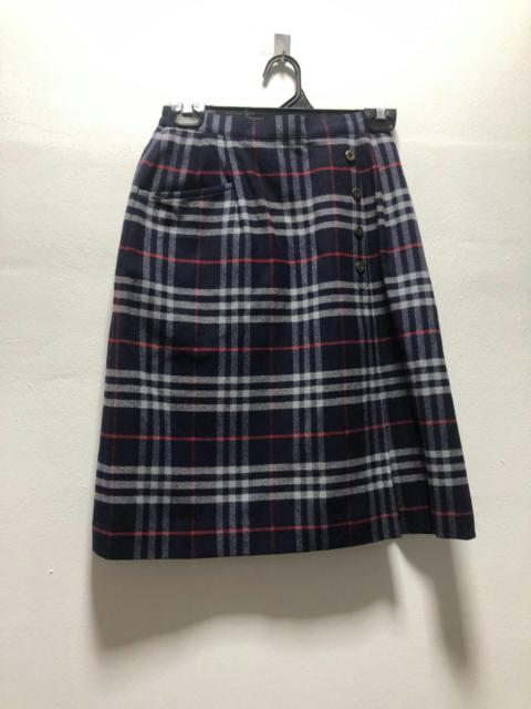 Burberry Vintage BURBERRY Skirt Pants Nova Check Wool Japan Sample