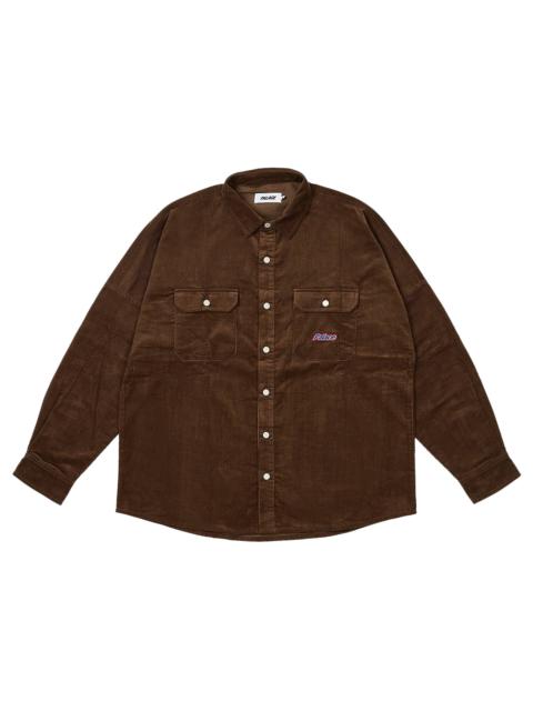 PALACE Palace Drop Shoulder Cord Shirt 'Nice Brown'