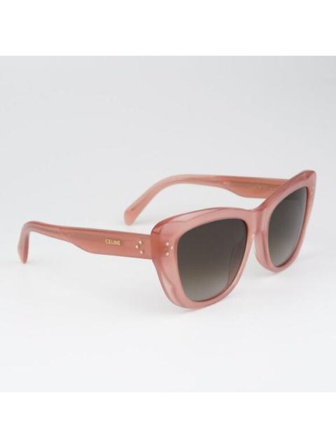 CELINE SALE! NEW Celine CL40199I 74K Milky Gradient Brown Butterfly Women Sunglasses