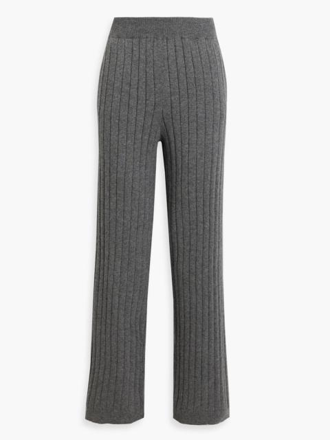 Brunello Cucinelli Ribbed cashmere straight-leg pants