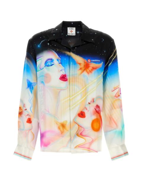 CASABLANCA Casablanca Men Printed Satin Shirt