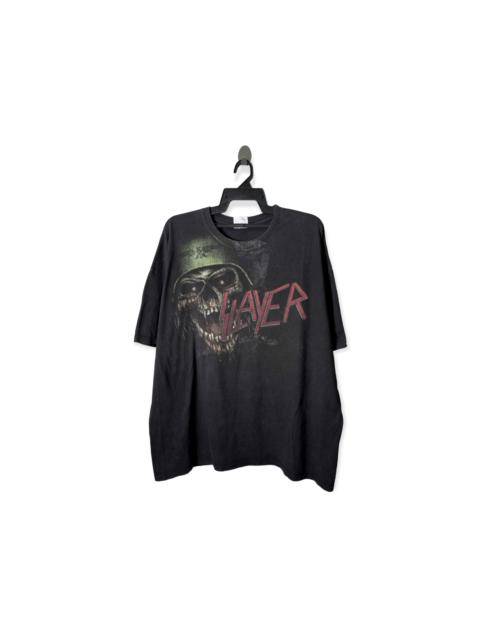 Other Designers Vintage - (3XL) Vintage Y2K Slayer Bootleg Overprint Tee