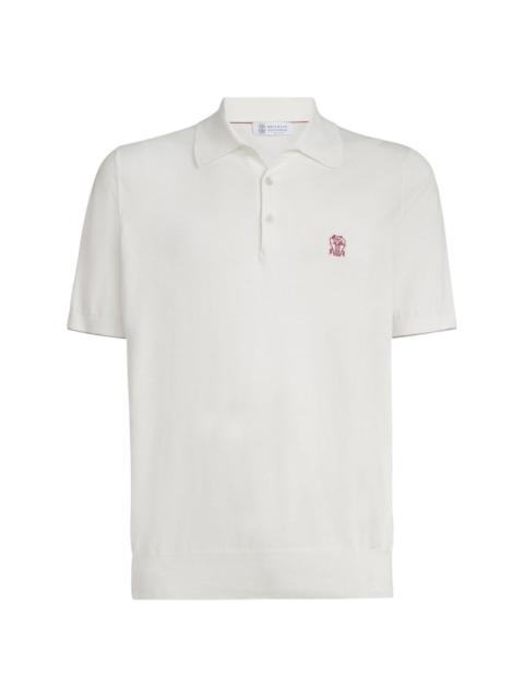 Brunello Cucinelli Logo cotton polo shirt