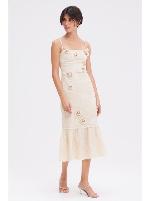 PatBO JOY LACE MIDI DRESS