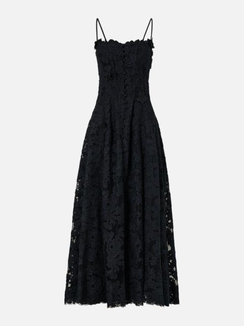 CAMILLA CORSET DRESS WITH LONG FLARED SKIRT