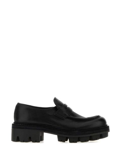 Prada Prada Women Black Leather Loafers