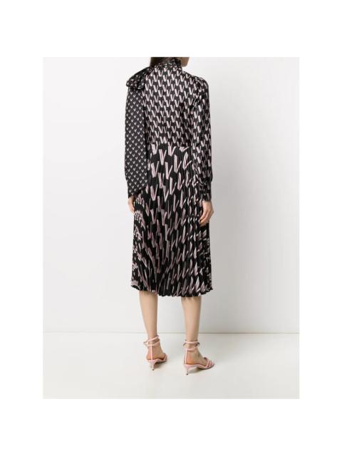 Valentino Valentino Garavani Double Vlogo Pussy-Bow Dress