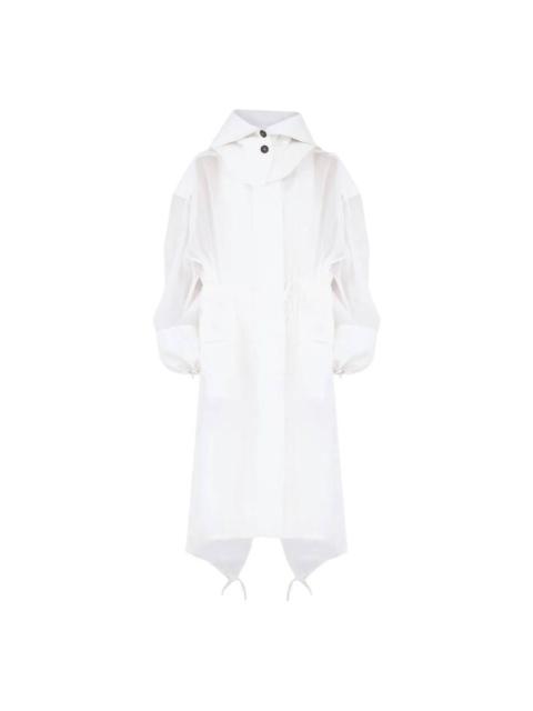 FERRAGAMO Ferragamo Hooded Organza Trench Coat