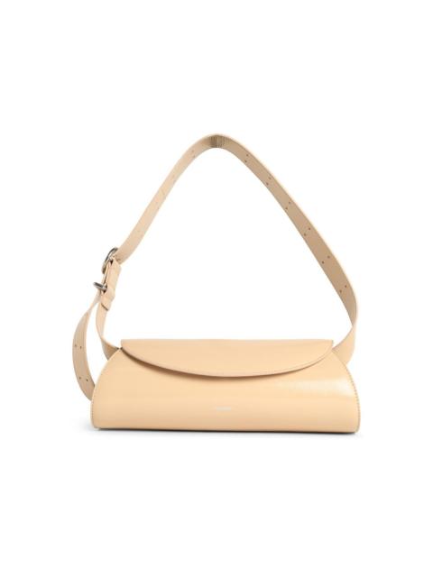 Jil Sander Jil Sander Small 'Cannolo' Beige Leather Bag Women