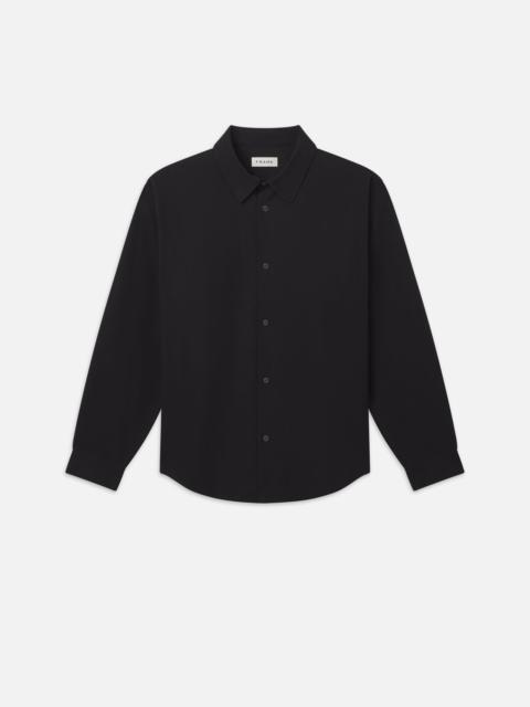 FRAME Poplin Relaxed Shirt in Black