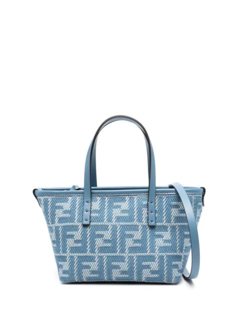 FENDI Fendi Women Denim-Effect Ff Jacquard Roll Mini Bag