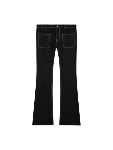 courrèges Bootcut Pants 2-Pocket Denim