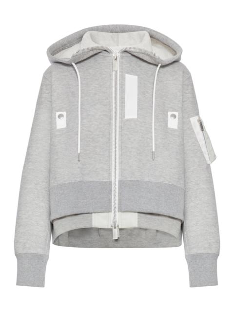 sacai COTTON BLEND PADDED HOODIE