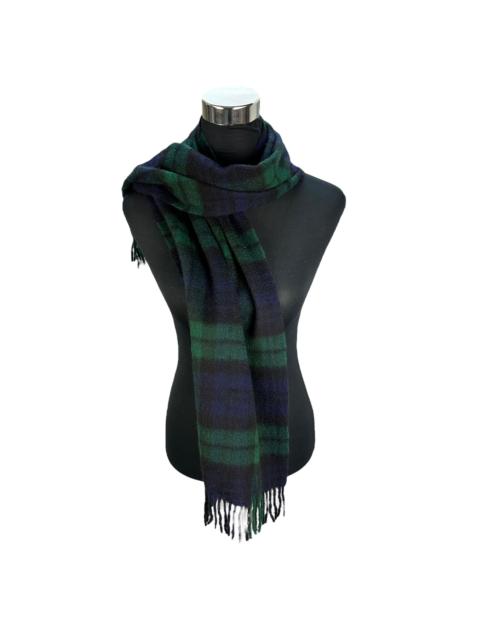 Burberry Vintage 90s BURBERRYS Green Check Cashmere Muffler #A62-1483