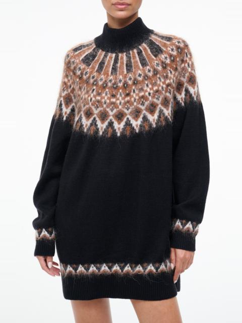 STAUD STAUD Liza Fair Isle Wool & Alpaca Blend Sweater Dress in Zermatt at Nordstrom