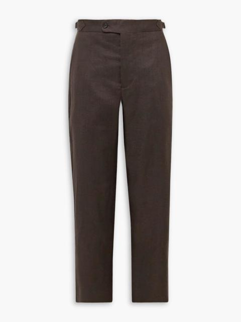 BODE Straight-leg linen suit pants