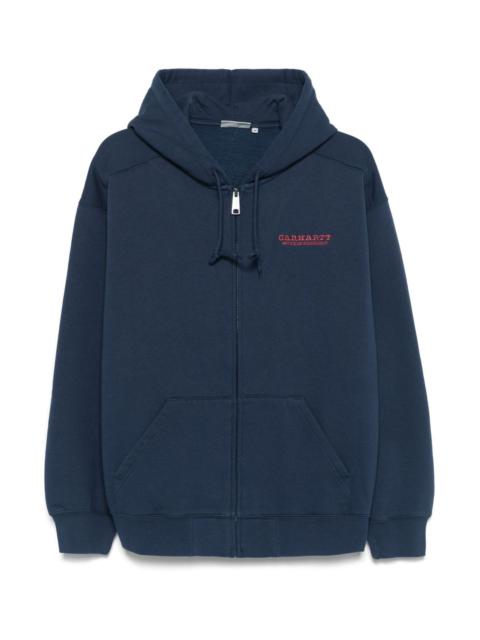 Carhartt Logo cotton zipped hoodie