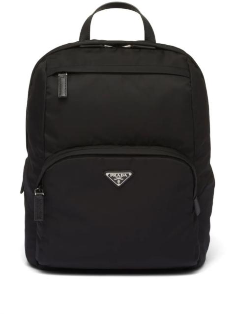 Prada Prada Men Re-Nylon And Saffiano Leather Backpack
