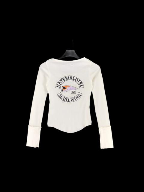 Other Designers Skulls - Dead Drive Flying Skull Big Logo Long Sleeve Tees #2356-92