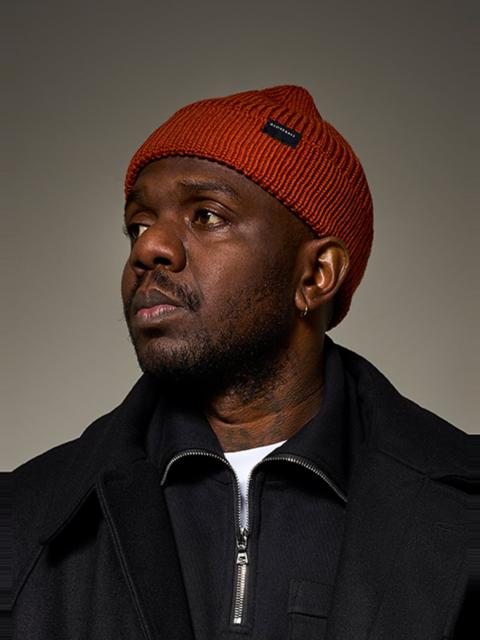 GLOVERALL Unisex Merino Wool Watch Cap Burnt Orange