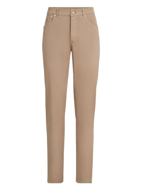 Brunello Cucinelli five-pocket garment-dyed trousers