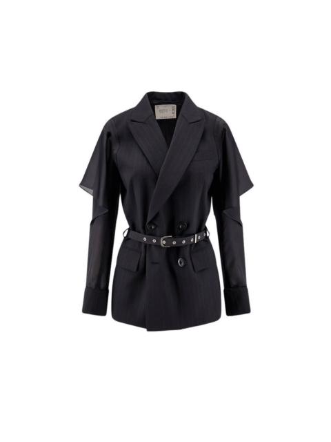 sacai SACAI Chalk Stripe Blazer Jacket New & Authentic (Women's si