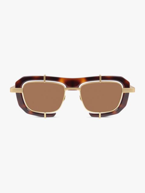 JW Anderson JWA03 GEOMETRIC SUNGLASSES IN HAVANA