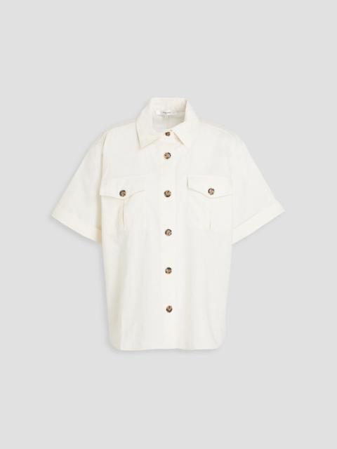 FRAME Patch Pocket Utility cotton-blend shirt