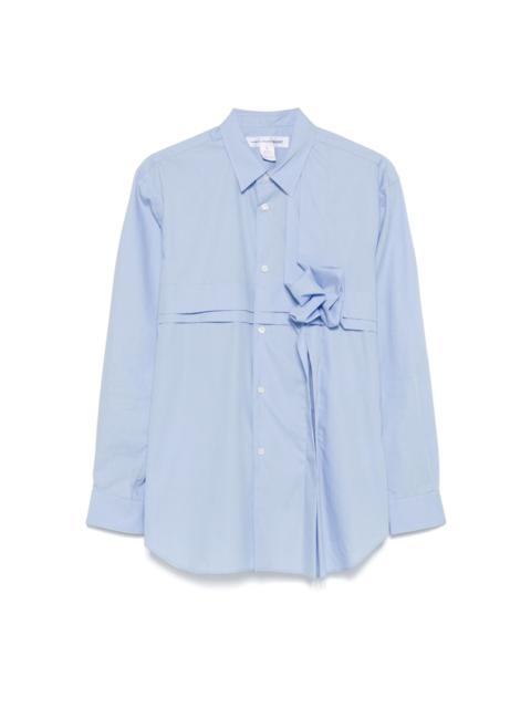 floral-detail shirt