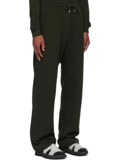 Dries Van Noten Dries Van Noten Green French Terry Lounge Pants