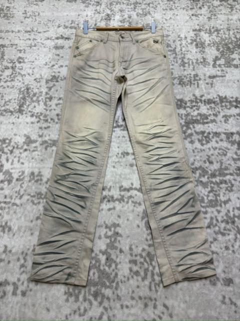Hysteric Glamour Vintage Y2K Semantic Design Claw Mark Acid Wash Denim Jeans