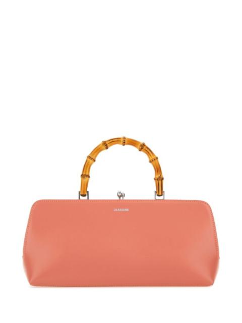 Jil Sander JIL SANDER Salmon Leather Small Goji Bamboo Handbag