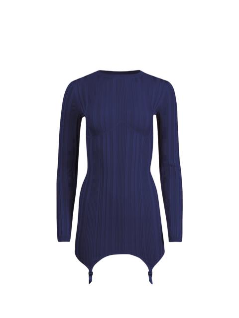 Fleur du Mal Rib Garter Dress